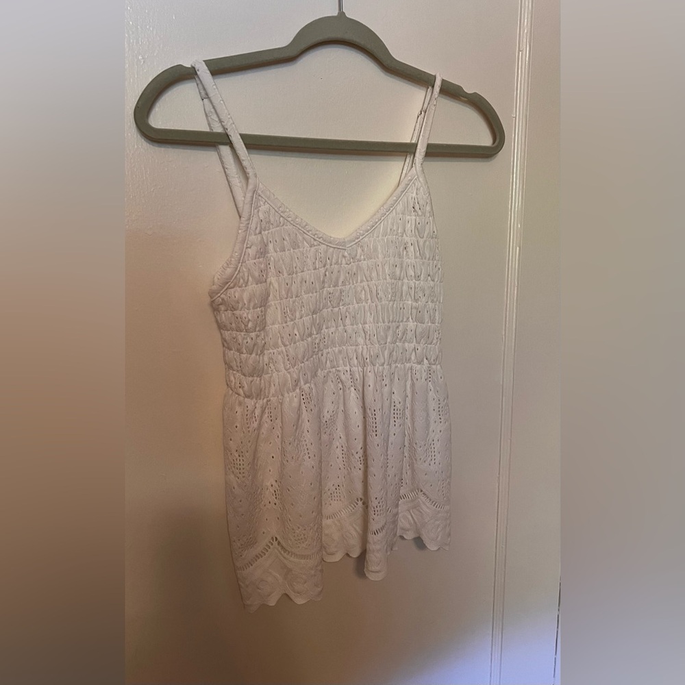 URBAN Romantics White Eyelet Camisole babydoll size L